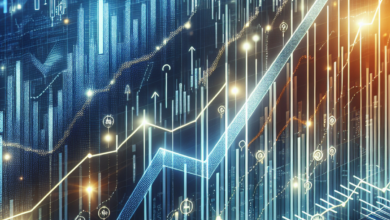 A close-up image of a stock market graph with upward trending lines representing strong summer performance in the stock market.
